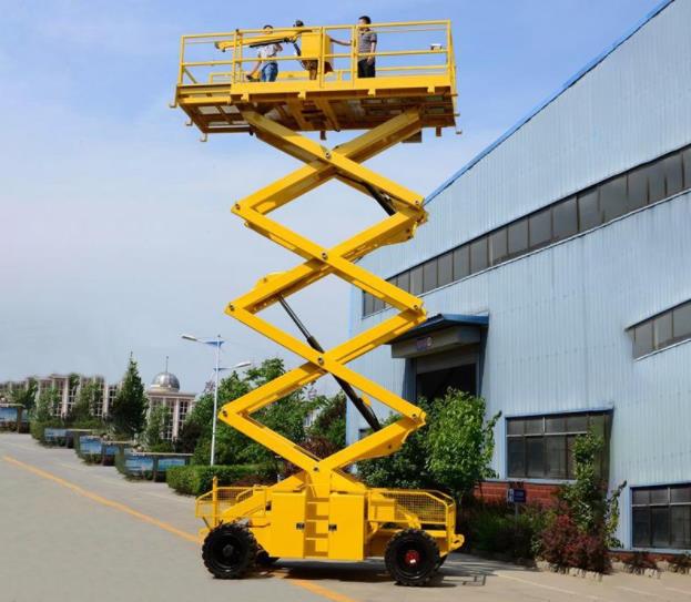 6 Cross country type mobile scissor lift