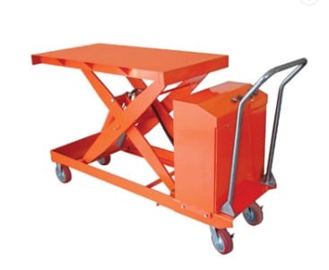 Electric scissor lift trolley