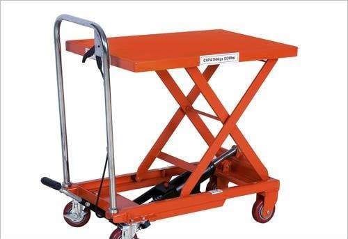 Manual mobile scissor lift 1 ton