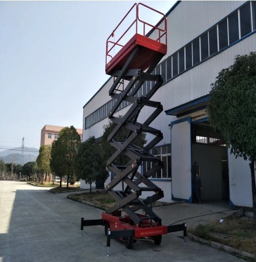 Mobile hydraulic scissor lift 