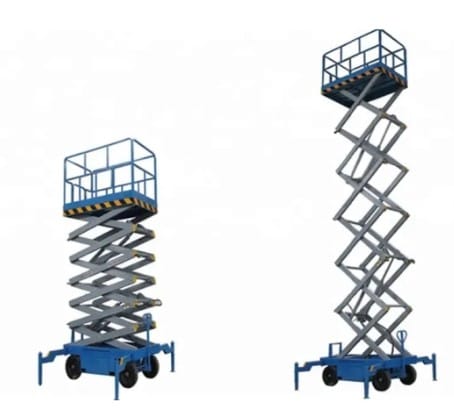 Mobile scissor man lift