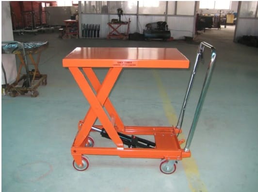 Scissor lift trolley