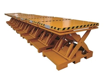 Single stationary scissor lift