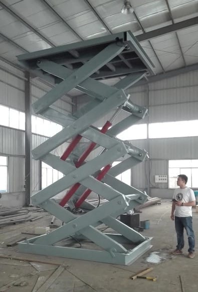 Stationary scissor lift