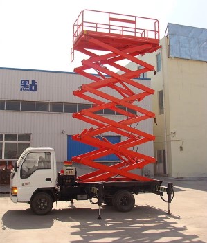 Truck mounted scissor lift